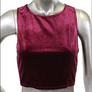 red velvet crop top